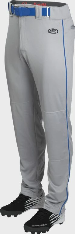 Rawlings Launch Semi-Relaxed Piped Baseball Pants, Adult & Youth
