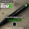 PURE Sports NDM3 13" 2 Piece Game Ready USSSA Slowpitch Softball Bat: M1B3 -Baseball Bats shop PURE Sports NDM3 INSTA Campaign 3