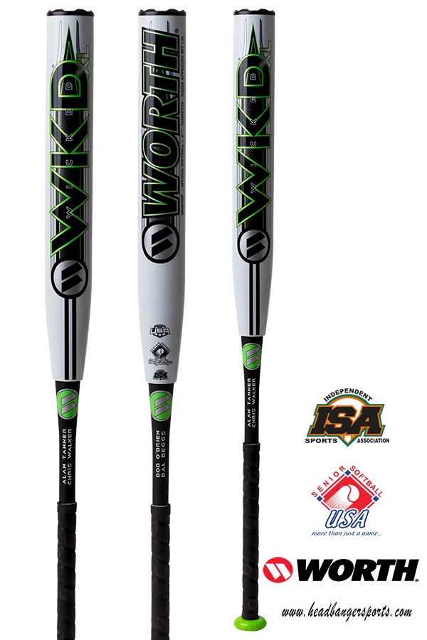 2019 Worth Wicked XL 13.5" Pro Edition SSUSA Softball Bat: WWKD2P 4 2019 Worth Wicked XL 13.5" Pro Edition SSUSA Softball Bat: WWKD2P - Image 2